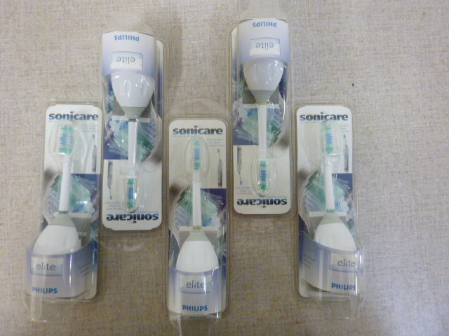 lot 320 image: 5 New Sonicare Brushes Elite