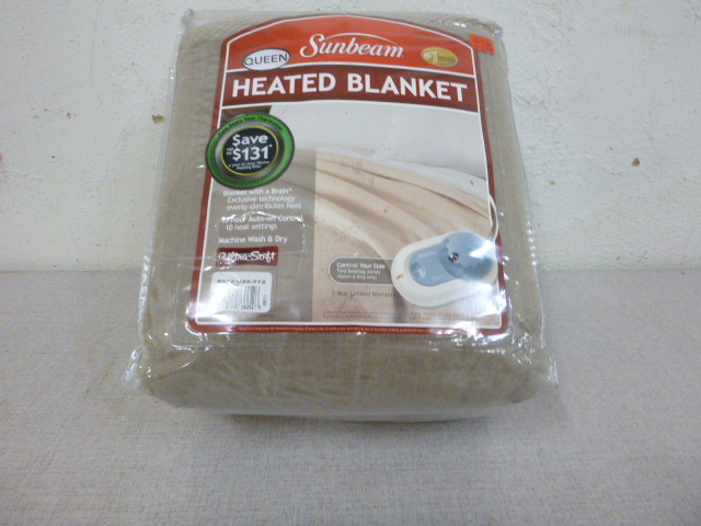 lot 353 image: Sunbeam Queen Size Heated Blanket