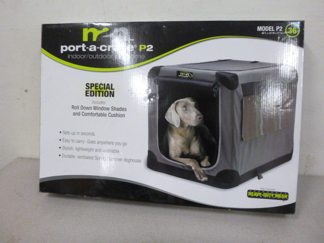 lot 356 image: New Firstrax Port-a-Crate Pet Crate