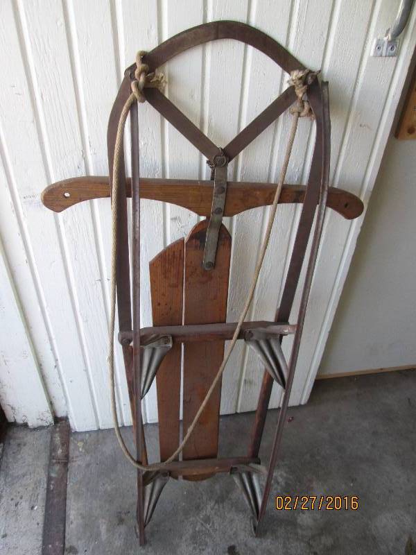 Antique sled, approx. 44 inches lon...