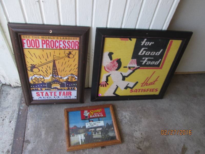 Lot of 3 art pieces...