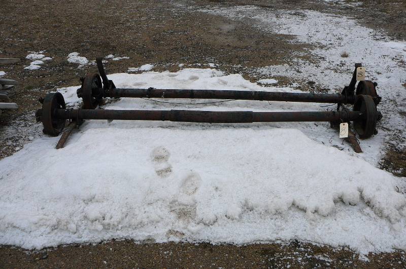 lot 8 image: Axels & Springs with brakes Spring to Spring 81