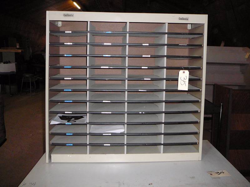 lot 35 image: Paper File 38 wide x 36 high x 13 Deep