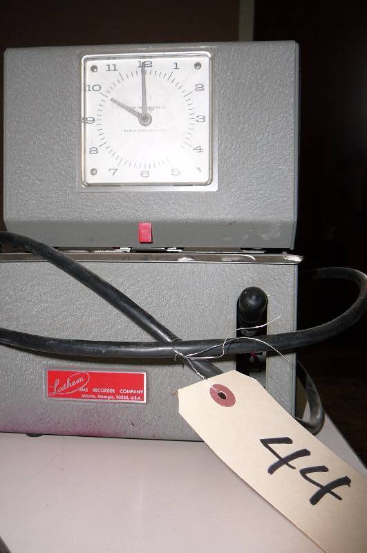 lot 44 image: Time Clock Lathem