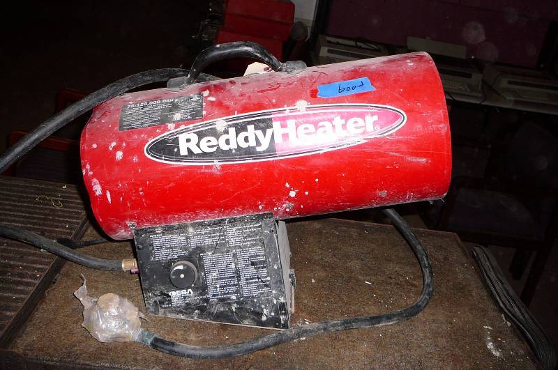 lot 65 image: Lp Reddy Heater, hose, reg 75-125,000 btu works