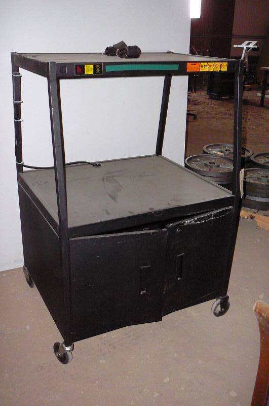 lot 66 image: Media Cart with power 38 w x 27 12d x 48 h