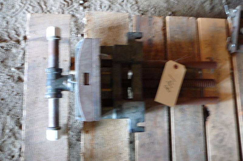 lot 148 image: Bench and wood vice Jorgenson