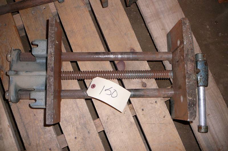 lot 150 image: Bench and wood vice Wilton