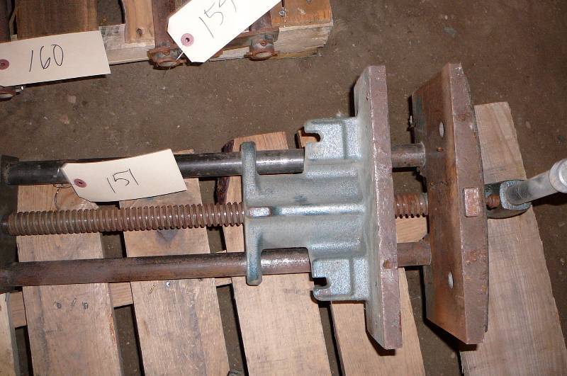 lot 151 image: Bench and wood vice Wilton