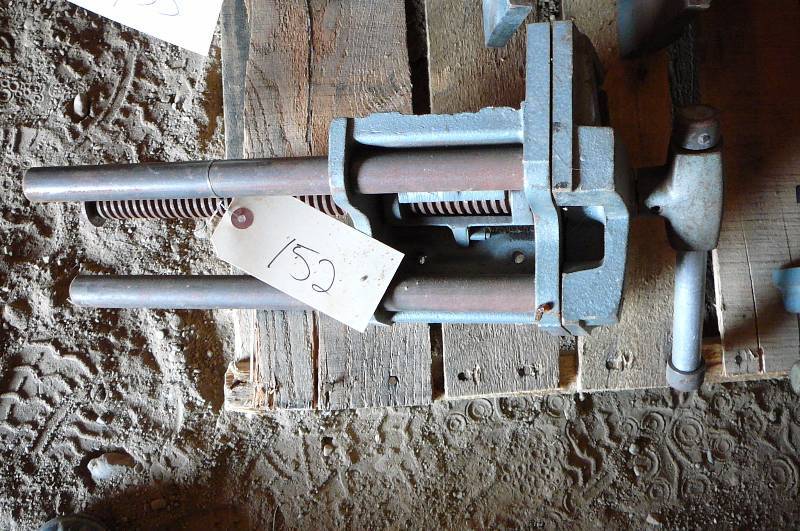 lot 152 image: Bench and wood vice Wilton