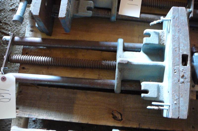 lot 160 image: Bench and wood vice Wilton