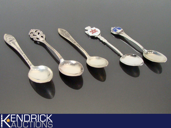 5 Sterling Silver Collectible Spoons (1.55 oz)