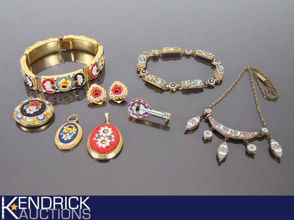 Lot of Venetian Micro Mosaic Jewelry