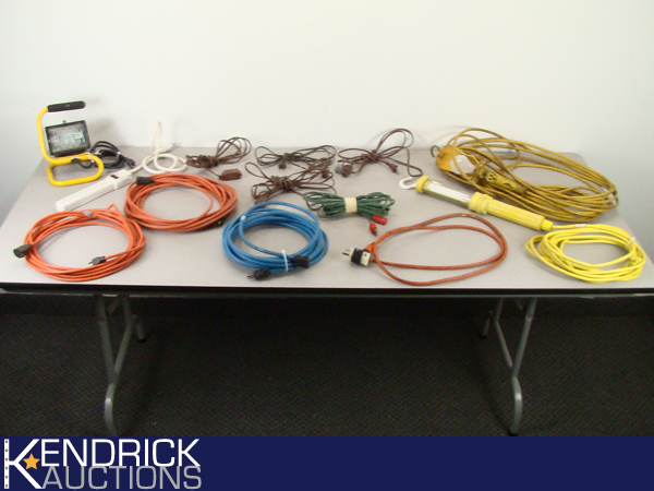 Lot of Extension Cords, Drop Lights, etc.