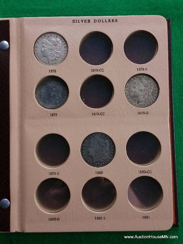 Morgan Silver Dollar Collection in Dansco Albumn