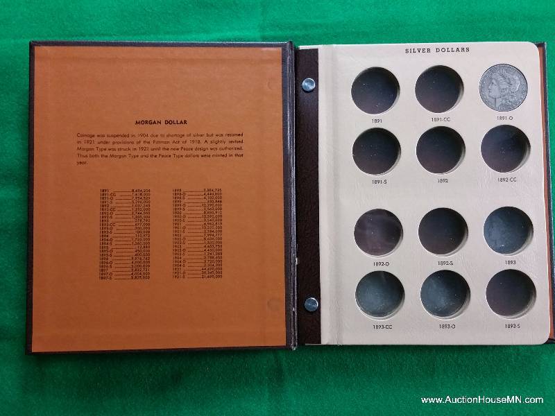 Morgan Silver Dollar Collection in Dansco Albumn