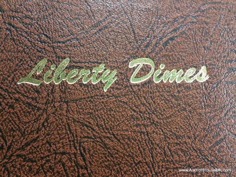 Barber Silver DImes Collection in Dansco Album