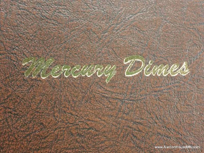 Mercury Silver DImes Collection in Dansco Album
