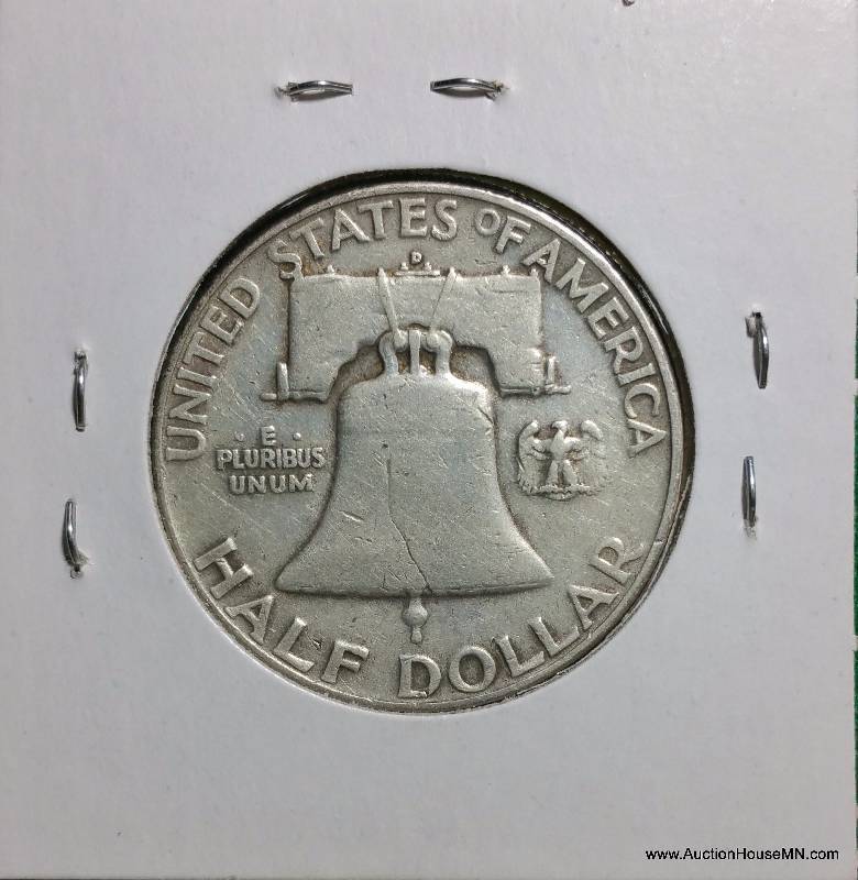 1954 D Franklin Silver Half Dollar