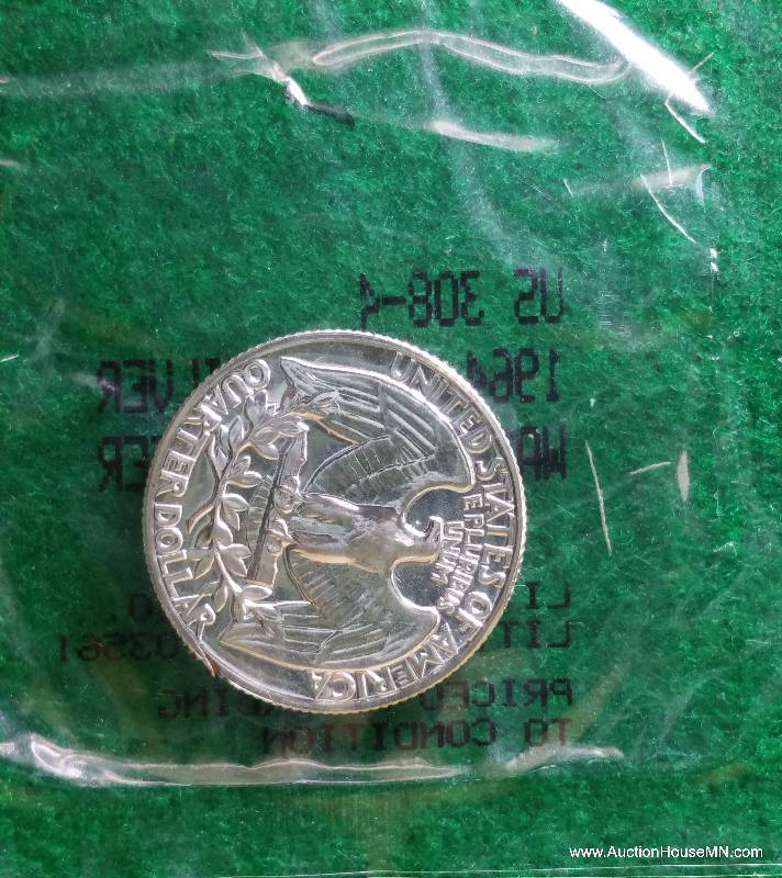 1964 Washington Silver Proof Quarter