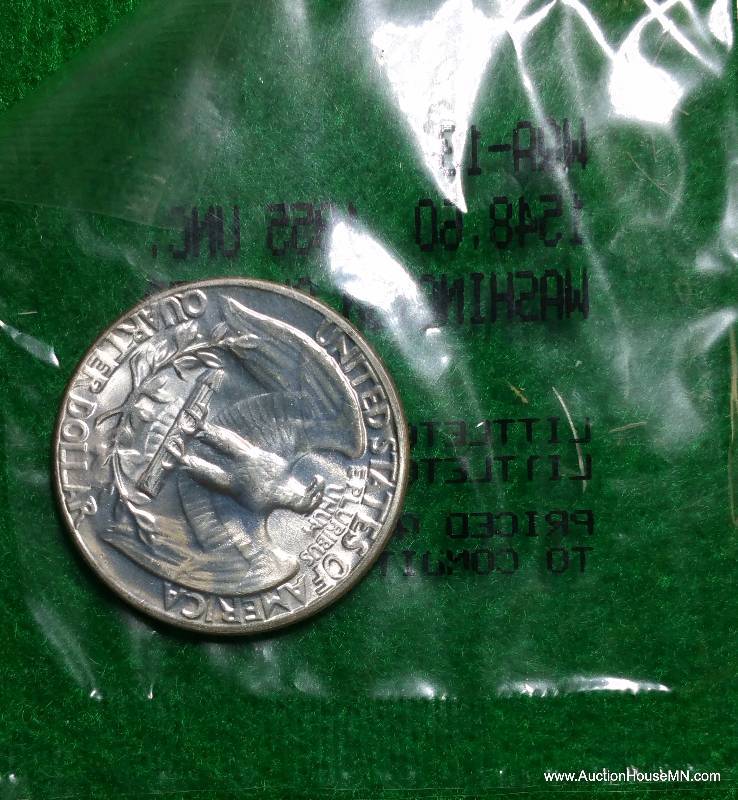 1955 Uncirculated Washington Silver Quarter