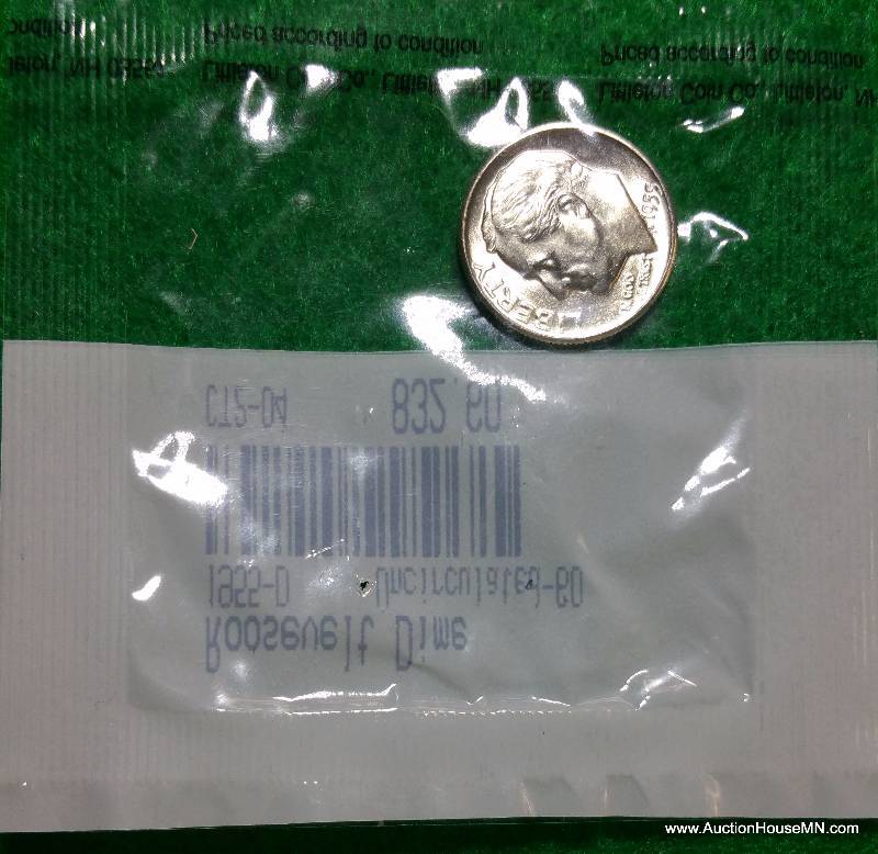 1955 D Roosevelt Silver Dime - Uncirculated