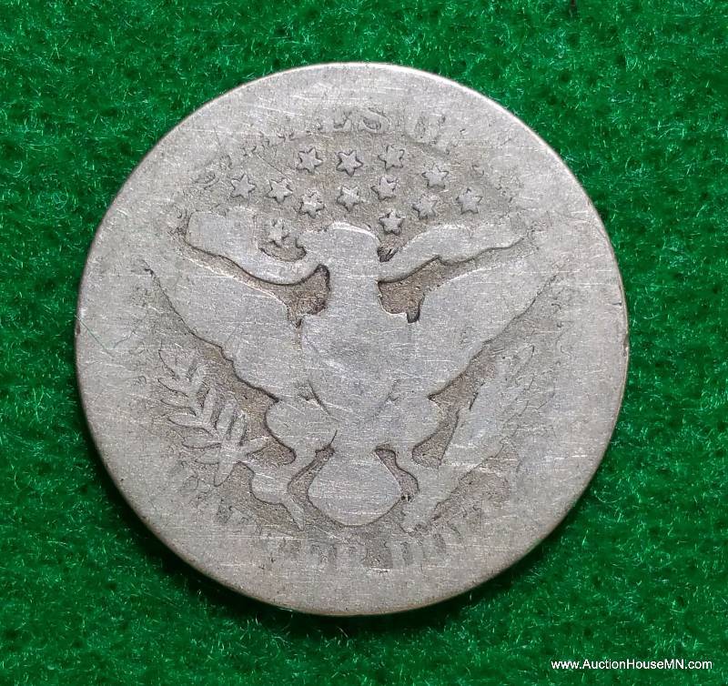 1893 Barber Silver Quarter
