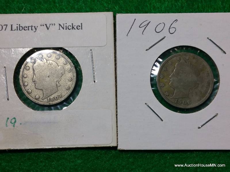 Group of (5) Liberty V Nickels