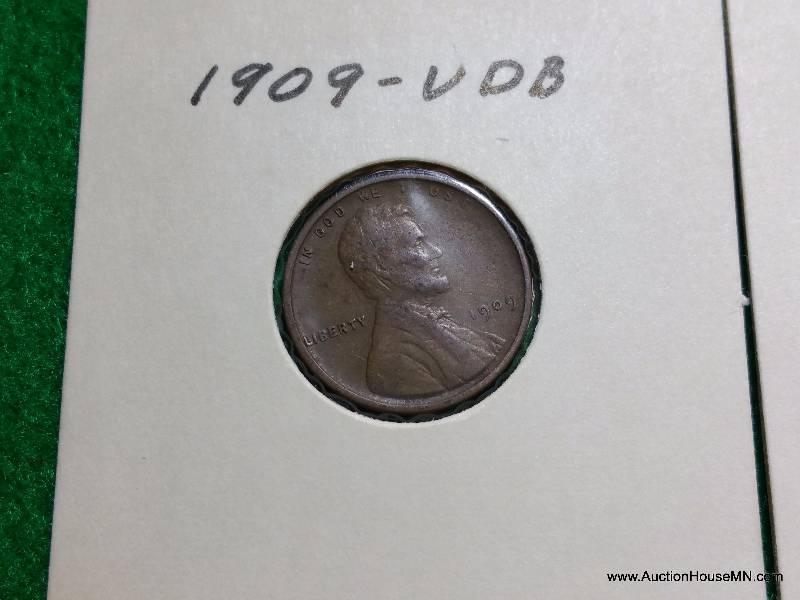 1909 VDB  1910 and Teens Wheat Cents