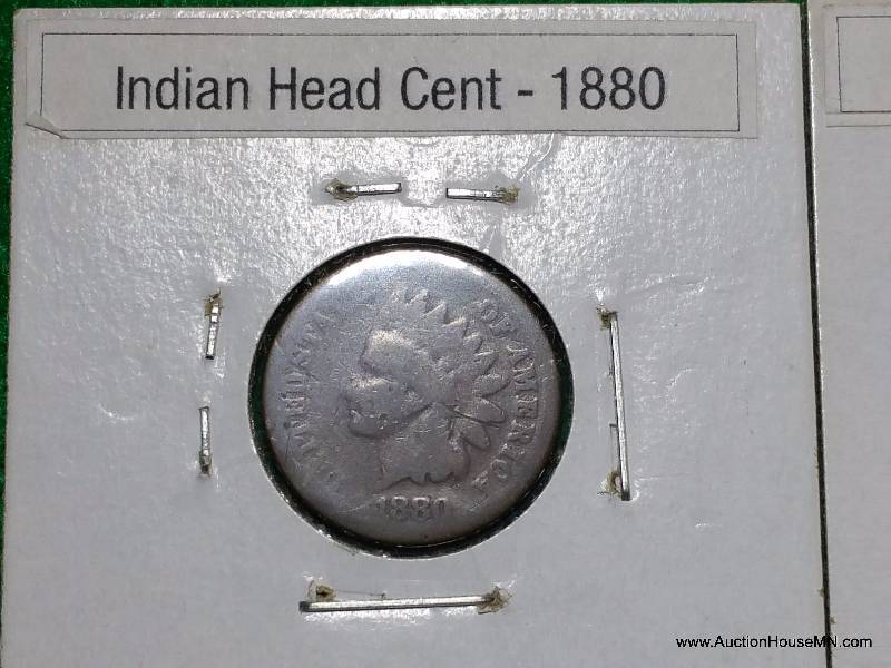 1880, 1881, and 1884 Indian Head Cents