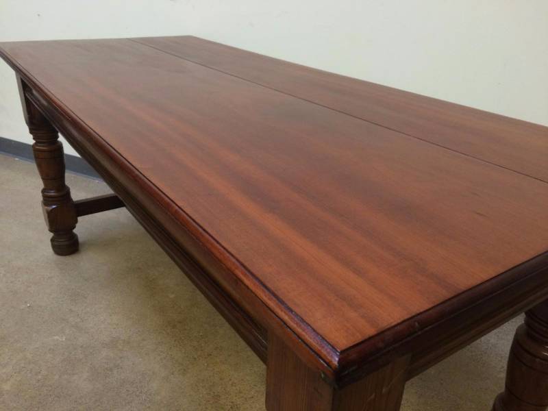 1920s Rustic English End Table  Narrow Dining Table