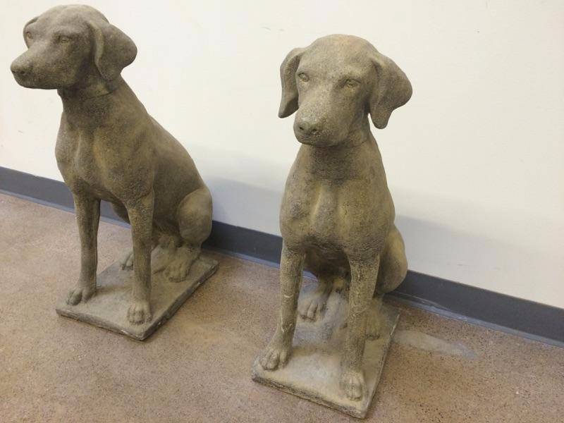 Ornamental Cast Labrador Retrievers - Pair