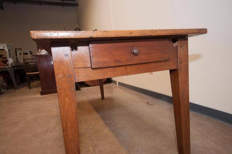 Exceptionally Rare 19th Century Provincial French Farmhouse Table - Fruitwood