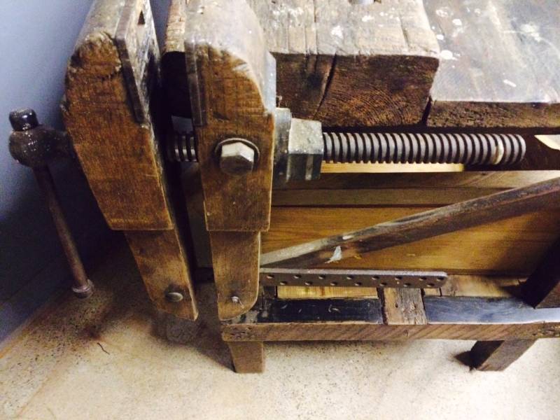 Reclaimed Antique Industrial Workbench