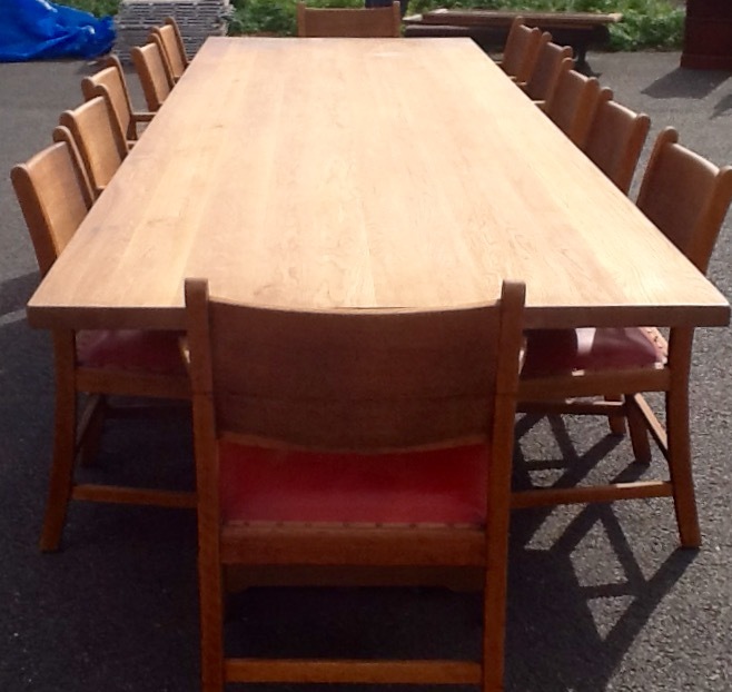 1920s Sheffield Arts & Crafts Conference Table