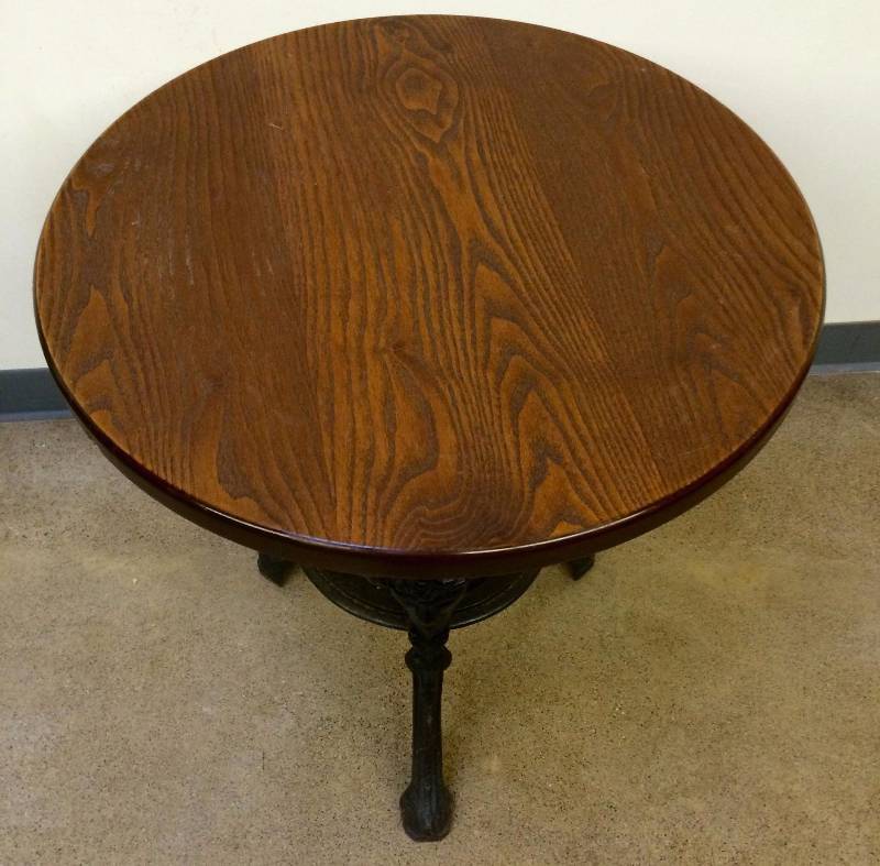 Vintage Cast Iron Pub Table from Britain