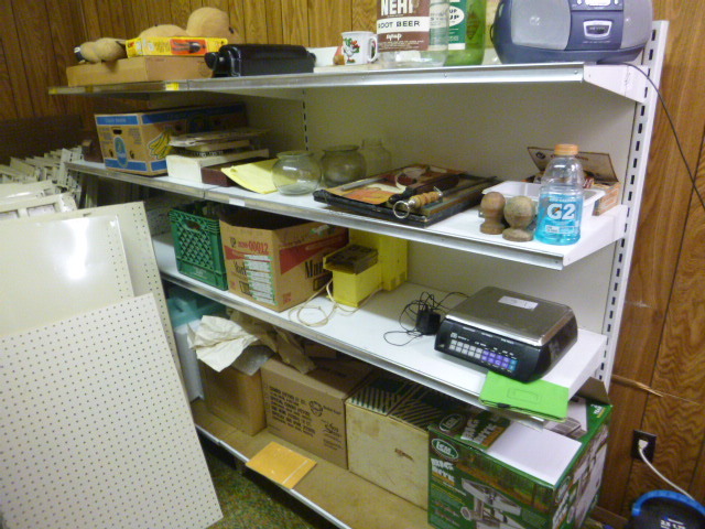 lot 60 image: 8 Feet of metal Shelving