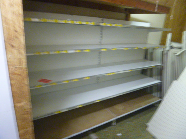 lot 61 image: 8 Feet of metal Shelving