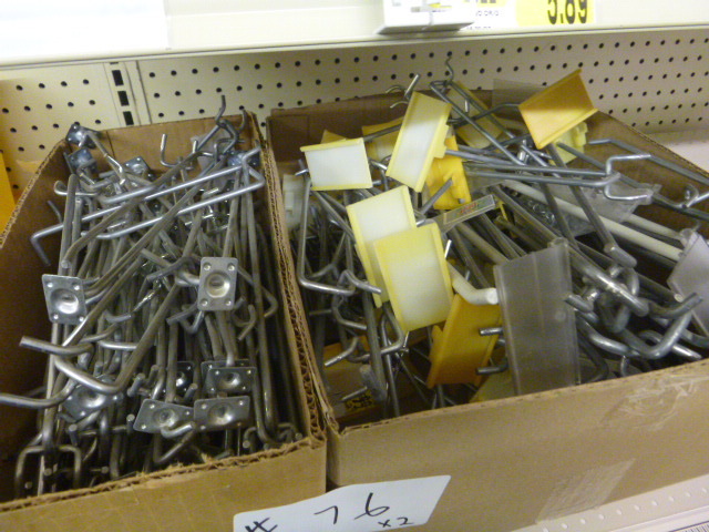lot 76 image: 2 Boxes of Peg Board Hooks