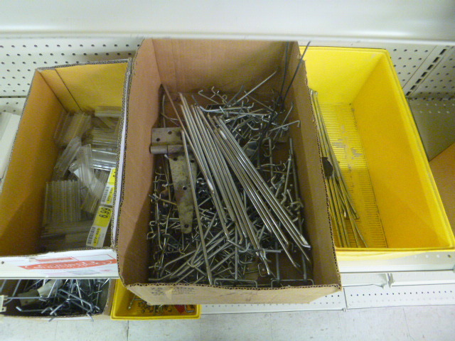 lot 77 image: 3 Boxes of Peg Board Hooks