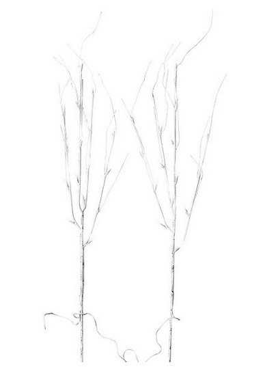alcove Set of 2 LED White Birch Branches