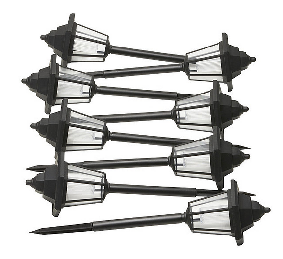 alcove Stanley Hex Set of 8 Solar Pathway Lights