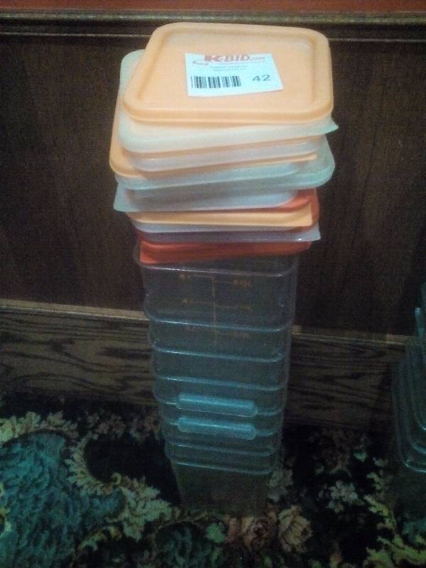 lot 42 image: Plastic Food Containers and Lids