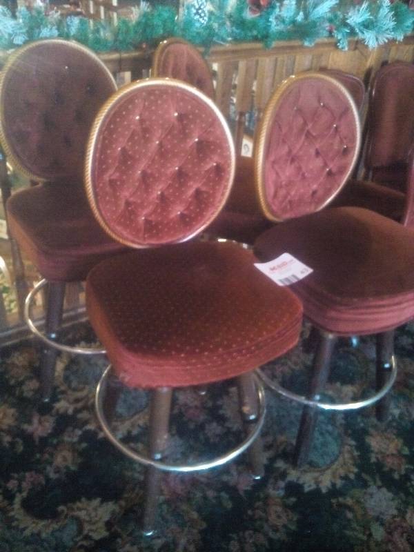 lot 43 image: Upholstered Casino Chairs