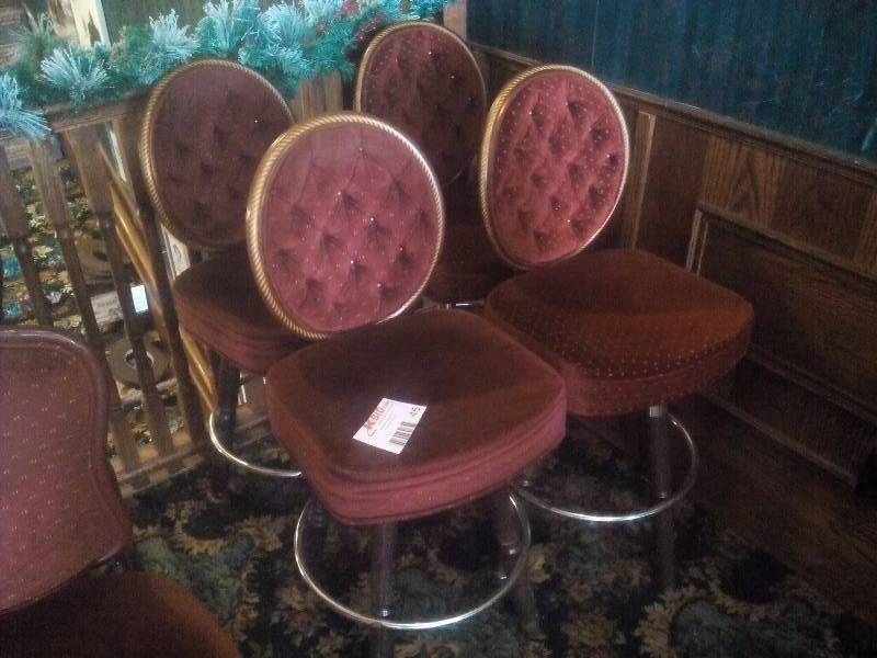lot 45 image: Upholstered Casino Chairs