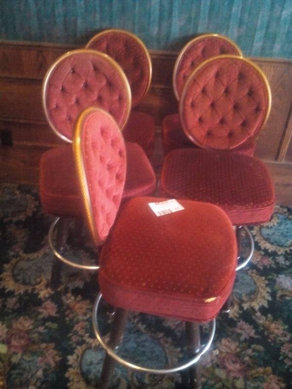 lot 46 image: Upholstered Casino Chairs