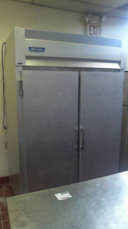 lot 14 image: McCall Upright Industrial Freezer