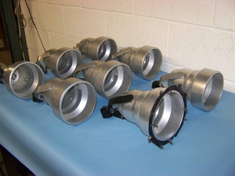lot 60 image: (8) Juno, Track Lighting Heads  Pendants