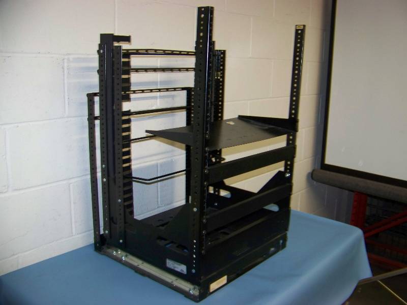 lot 97 image: Middle Atlantic, Audio  Video Equipment  Component Rack with Slide Out  Rotating Base