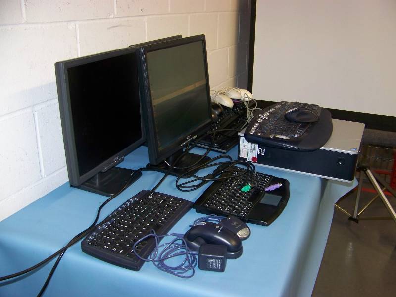 lot 78 image: Hewlett Packard (HP) Computer  PC Tower, Acer Flat Panel Monitors, Keyboards and Mouse Accessories